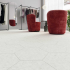 Ceramic floor and wall tile | 32x36.8 cm | DNA Terrazzo White