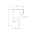 Profile | 4.9x4.9 cm | Outdoor Wall Panel Classic Light Corner Profile