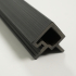Profil | 4.95x290 cm | Panneau mural Outdoor Classic Black Profilé d'angle Gauche