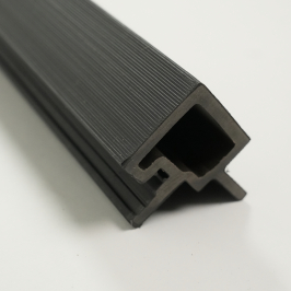 Profile | 4.95x290 cm | Outdoor Classic Wall Panel Black Corner Profile Left