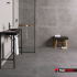 Ceramic floor and wall tile | 90x90 cm | Tilestone Concrete Blue Stone Black