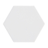 Ceramic floor and wall tile | 10.1x11.6 cm | Kromatika White Hexagon