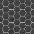Ceramic floor and wall tile | 10.1x11.6 cm | Kromatika Black Hexagon