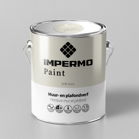 Verf | 18x20 cm | Muur & Plafond - Impermo Paint - Soft Ivory