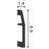 Plinthes en PVC | 6.9x200 cm | Orac Decor Angle