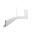 Kunststof plint | 7.5x200 cm | Orac Decor Cascade