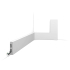 Kunststof plint | 6.6x200 cm | Orac Decor Square RAL9003