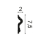 Sierlijst | 2x200 cm | Orac Decor Contour Flex