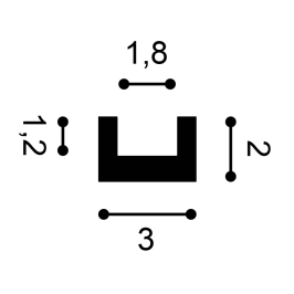 Kroonlijst U-Profile