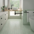 Ceramic floor and wall tile | 10.1x11.6 cm | Kromatika Mint Hexagon