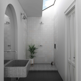 Carreaux muraux en céramique | 13.2x13.2 cm | La Riviera Blanc