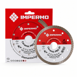 Outils | 12.5x12.5 cm | Impermo Ceramic Pro 20 Disque diamant 