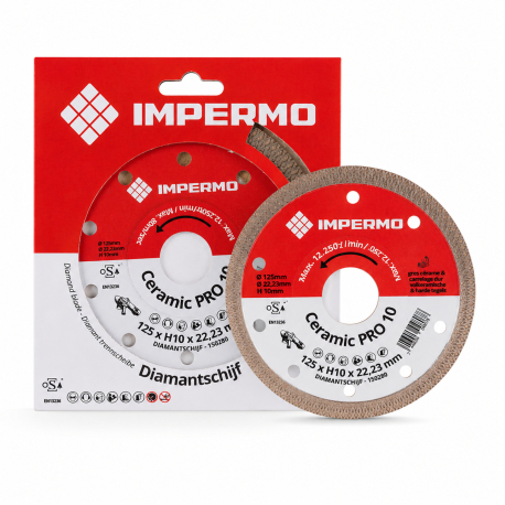 Tools | 12.5x12.5 cm | Impermo Ceramic Pro 10 Diamond Blade