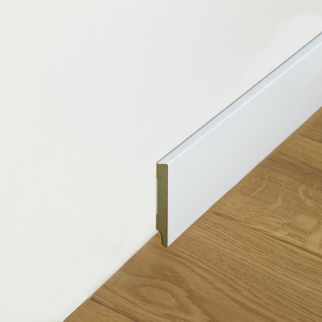 Plinthes en MDF | 7x244 cm | Plinthe à&nbsp; peindre Blanche