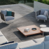 Keramische terrastegel | 61x61 cm | Tilestone Calvell Graphite
