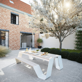 Keramische terrastegel | 80x80 cm | Tilestone Belgian Grey
