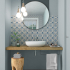Ceramic floor and wall tile | 33.15x33.15 cm | Musa Blue