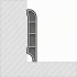 PVC skirting boards | 6x240 cm | VYGO Tiles Travertin Cross Cut Greige 