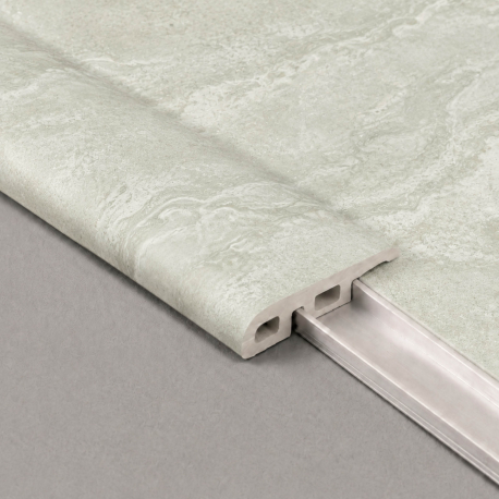 Profiel | 3.5x240 cm | Eindprofiel VYGO Tiles Travertin Cross Cut Greige