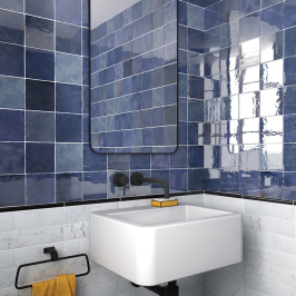 Carreaux muraux en céramique | 13.2x13.2 cm | Artisan Colonial Blue Glossy