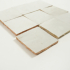 Handmade Moroccan Zellige | 10x10 cm | Zellige Soft White