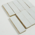 Handmade Moroccan Zellige | 5x15 cm | Zellige Soft White