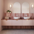 Keramische wandtegel | 6.5x20 cm | Artisan Rose Mallow Glossy