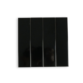 Carreaux muraux en céramique | 5x20 cm | Mundano Charcoal Glossy