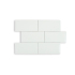 Keramische wandtegel, wandtegels, wit, metrotegel, retro, faience, badkamer