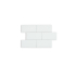 Ceramic wall tile | 10x20 cm | Biseauté White