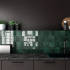 Keramische wandtegel | 13.2x13.2 cm | Artisan Moss Green Glossy