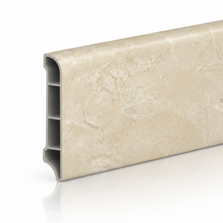 Plinthes en PVC | 6x240 cm | VYGO Tiles Travertin Cross Cut Light