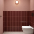 Keramische wandtegel | 7.8x29.8 cm | Tones Burgundy