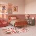 Click vinyl/PVC | 45.7x91.4 cm | VYGO Tiles Terrazzo Blush