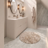 Click vinyl/PVC | 61x122 cm | VYGO Tiles Travertin Cross Cut Greige