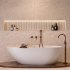 Keramische wandtegel | 7x24.4 cm | Nomad Off White Oval