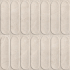 Keramische wandtegel | 7x24.4 cm | Nomad Off White Oval