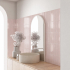 Keramische wandtegel | 5x20 cm | Mundano Powder Round Decor Glossy