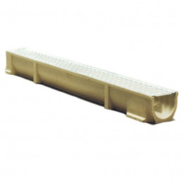 Accessories | 12x100 cm | Drain Gutter with Galva Slot Roster