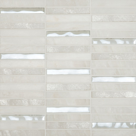 Mosaic on sheet | 30.5x30.5 cm | Tilestone Sunderland White