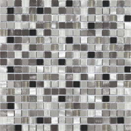 glasmozaïek, mozaïek, grijs, metalliek, badkamertegel, douche, Tilestone mozaïek