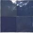 Ceramic wall tile | 10x10 cm | Zellige Manara Clay Meknes Marine