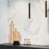 Polished ceramic tile | 60x120 cm | Marmi Bianco Di Elba