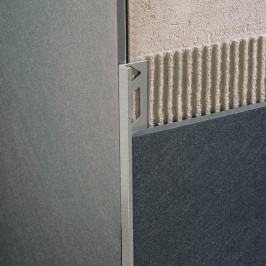 Profile | 1x270 cm | L-Profile Alu Powder Coated Pastel Grey Relief