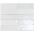 Ceramic wall tile | 5.2x16 cm | DNA Safi White