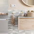 Keramische wandtegel | 20x60 cm | Iravati Grey Cube