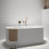 Keramische wandtegel | 5x20 cm | Mundano Ice Round Decor Matt