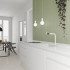 Keramische wandtegel | 5x20 cm | Mundano Olive Round Decor Matt