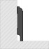 MDF skirting boards | 12x244 cm | Decorative Paint Skirting White 