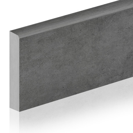 Ceramic skirting boards | 8x100 cm | Beton Anthracite
